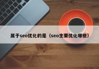 属于seo优化的是（seo主要优化哪些）