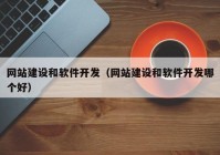 网站建设和软件开发（网站建设和软件开发哪个好）