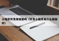 小程序开发用框架吗（开发小程序用什么框架好）